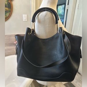 Sondra Robert’s Squared Black Suede Purse